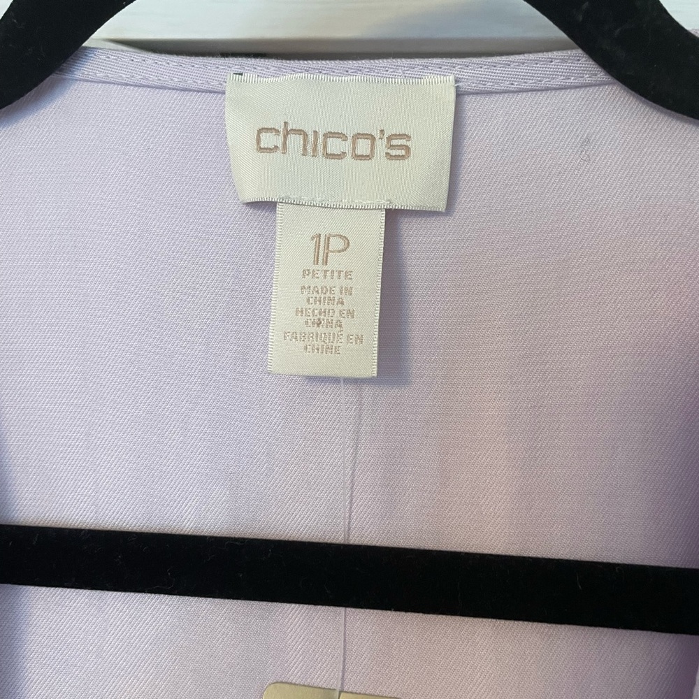 Chico’s Lavender Jacket/Blazer NWT Retails for $129.00 - Picture 3 of 8